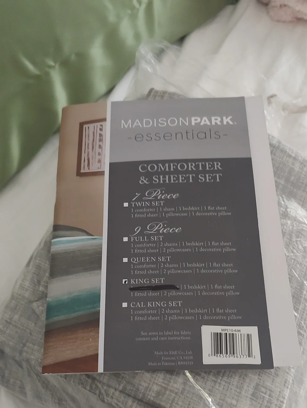 Madison Park King Size Sheet Set